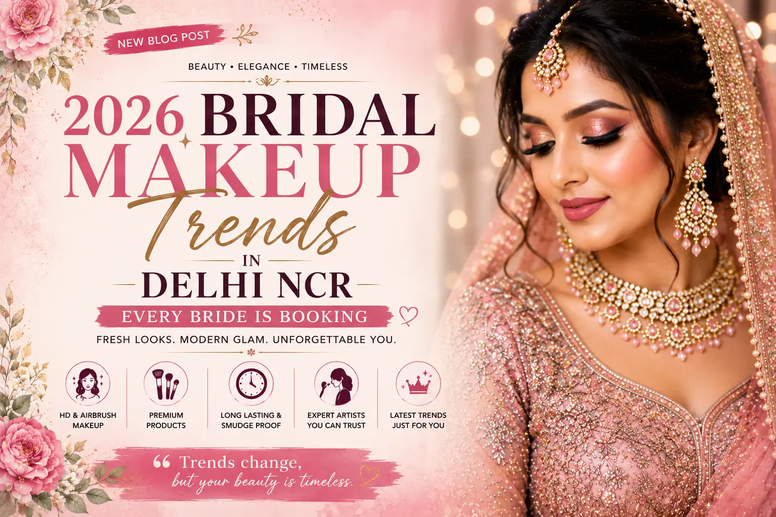 2026 Bridal Makeup Trends in Delhi NCR Every Bride Is Booking